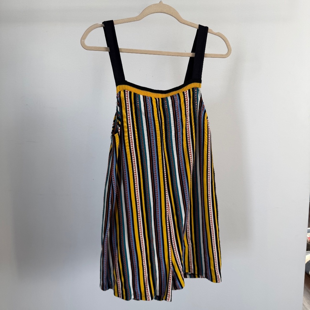 zara knit striped romper